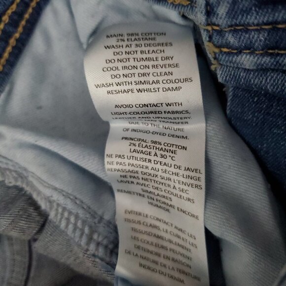 Man Boohoo Super Skinny Distressed Light Blue Jeans - Picture 11 of 13